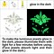Noctilucent Face Gems – 12Pcs Luminous Face Jewels Stickers + 15g Chunky Glow-in-the-Dark Face Glitter & 5g Body Glue – Festival, Rave, Halloween & Party Makeup Accessories (Luminous)
